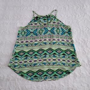 Amy Wear Aztec Print Tank Top